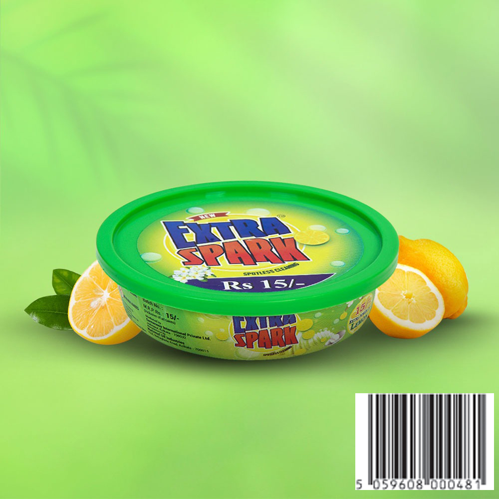New Extra Spark Dish Wash Soap 200 gm Tub