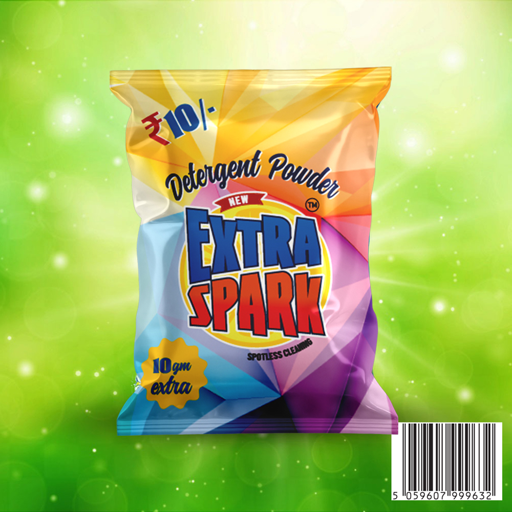 NEW EXTRA SPARK DETERGENT POWDER 130 GM